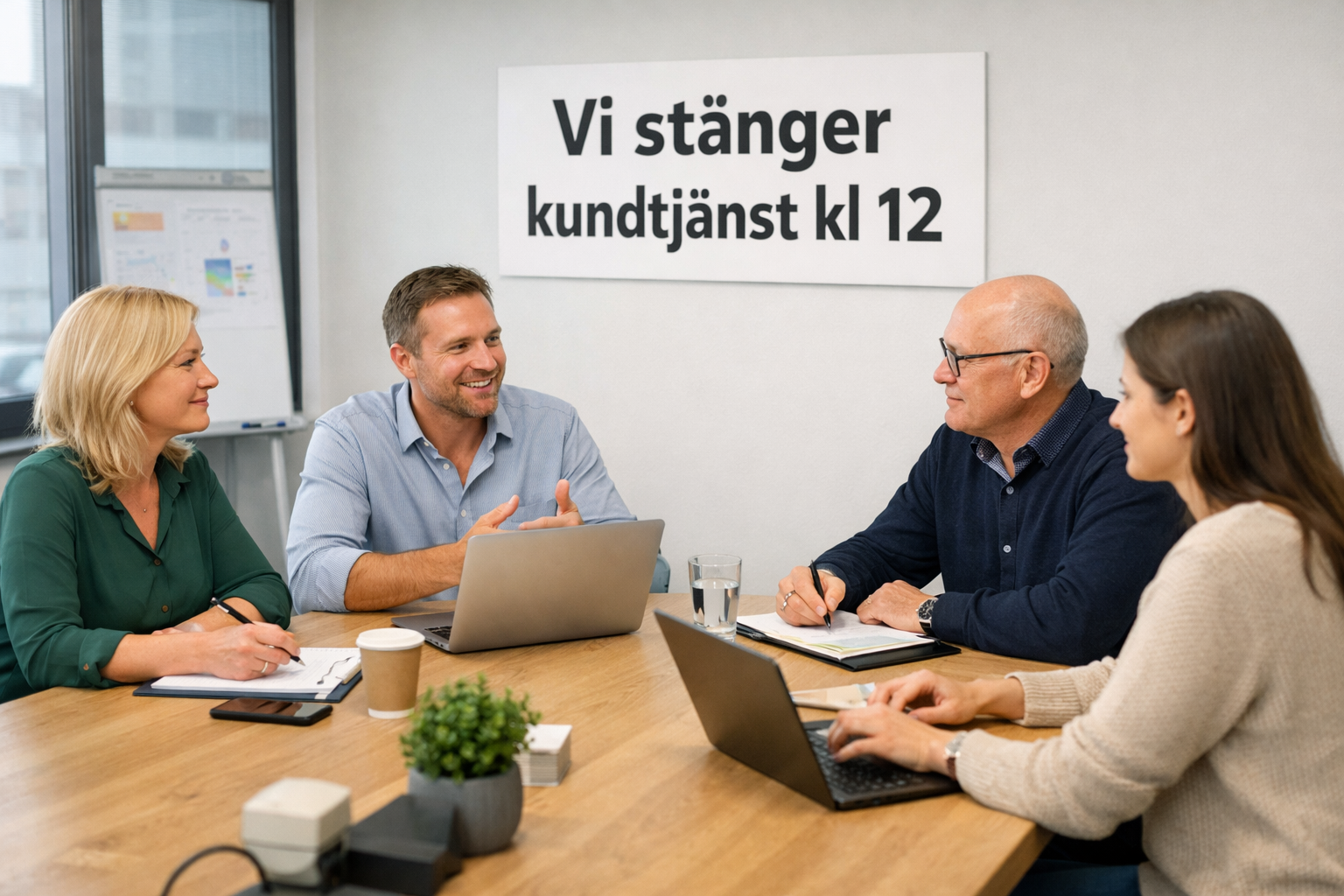 Kundtjänst stänger 