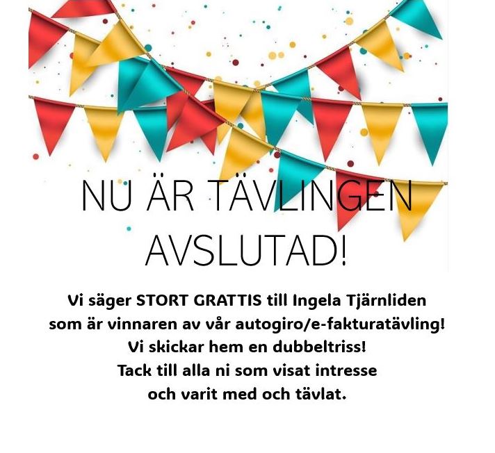 Avslutad tävling - autogiro
